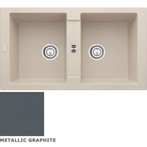 ΝΕΡΟΧΥΤΗΣ ΓΡΑΝΙΤΗ FRANKE Maris MAG 620 Metallic Graphite 86x50 cm